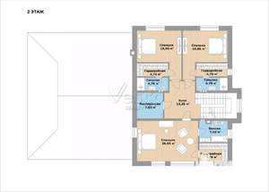 Коттедж 348м², 2-этажный, участок 9 сот.