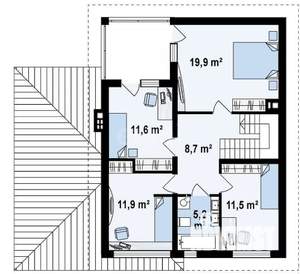 Дом 162м², 2-этажный, участок 6 сот.  