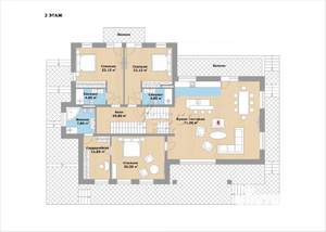 Коттедж 422м², 3-этажный, участок 13 сот.