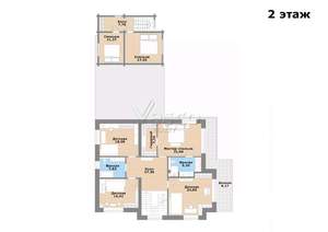 Коттедж 480м², 2-этажный, участок 9 сот.