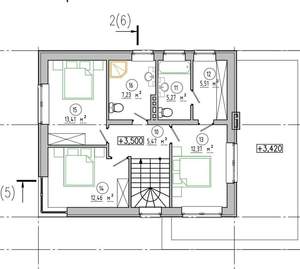 Дом 176м², 2-этажный, участок 6 сот.
