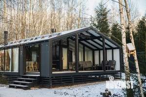 Дом 130м&sup2;, 1-этажный, на длительный срок, 