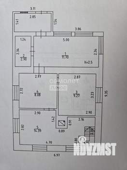 Дом 65м², 1-этажный, на длительный срок, 