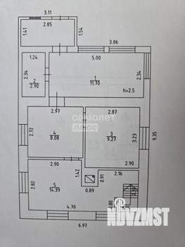 Дом 65м², 2-этажный, на длительный срок, 