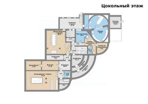 Коттедж 1087м², 3-этажный, участок 28 сот.  