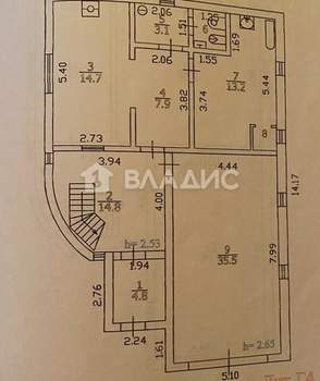Дом 250м², 3-этажный, участок 6 сот.  