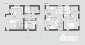 Коттедж 146м&sup2;, 2-этажный, участок 5 сот.  