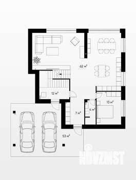Коттедж 308м², 3-этажный, участок 5 сот.  