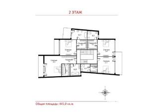 Дом 445м², 2-этажный, участок 15 сот.  