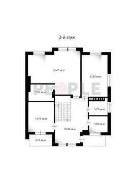 Таунхаус 320м², 4-этажный, участок 4 сот.  