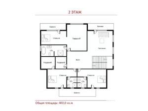 Дом 380м², 2-этажный, участок 12 сот.  