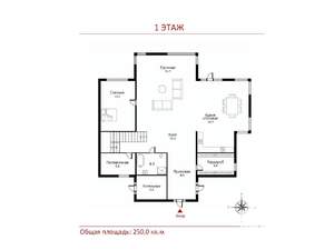 Дом 250м², 2-этажный, участок 10 сот.  