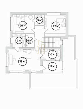 Дом 372м², 3-этажный, участок 10 сот.  