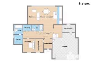 Коттедж 540м², 2-этажный, участок 25 сот.  