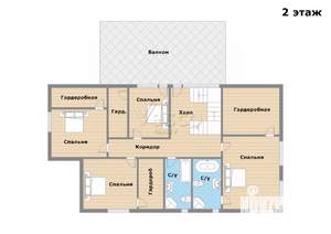 Коттедж 540м², 2-этажный, участок 25 сот.  