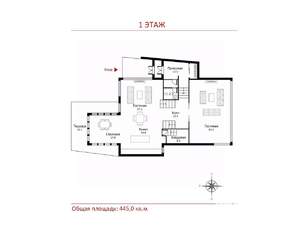 Дом 445м², 2-этажный, участок 15 сот.  