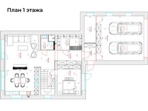 Коттедж 284м², 2-этажный, участок 10 сот.  