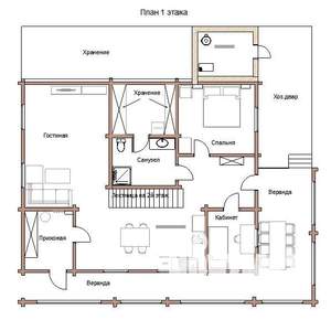 Дом 184м², 2-этажный, участок 7 сот.  