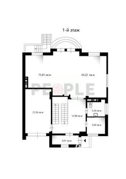 Таунхаус 320м², 4-этажный, участок 4 сот.  