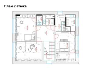 Коттедж 284м², 2-этажный, участок 10 сот.  