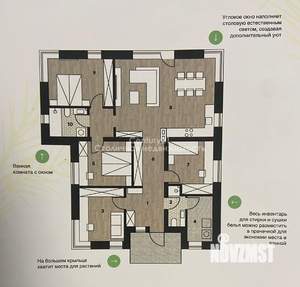 Коттедж 105м², 1-этажный, участок 6 сот.  