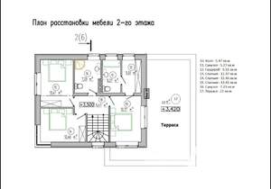 Дом 176м², 2-этажный, участок 6 сот.  