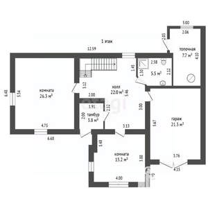 Дом 340м², 3-этажный, участок 9 сот.  