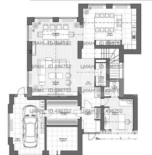 Коттедж 528м², 3-этажный, участок 8 сот.  