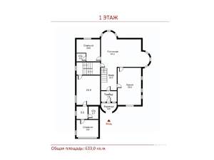 Дом 633м², 4-этажный, участок 15 сот.  