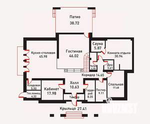 Дом 370м², 2-этажный, участок 23 сот.  