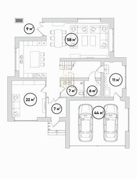 Дом 372м², 3-этажный, участок 10 сот.  