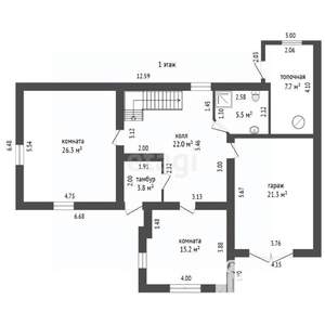 Дом 340м², 3-этажный, участок 9 сот.  