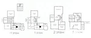 Дача 740м², 3-этажный, участок 27 сот.  