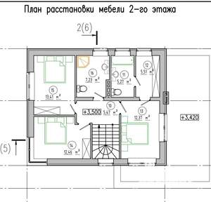 Дача 176м², 2-этажный, участок 6 сот.  
