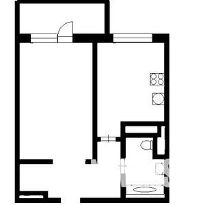 1-к квартира, на длительный срок, 40м2, 4/29 этаж