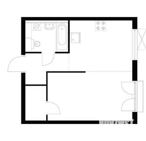 1-к квартира, на длительный срок, 34м2, 4/9 этаж
