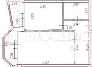 1-к квартира, на длительный срок, 41м2, 3/24 этаж