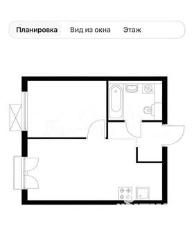 1-к квартира, на длительный срок, 32м2, 8/9 этаж