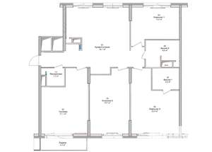 4-к квартира, на длительный срок, 123м2, 12/13 этаж