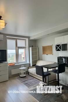 Студия квартира, на длительный срок, 40м2, 30/45 этаж