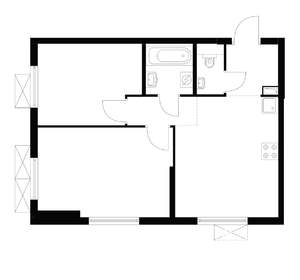 2-к квартира, на длительный срок, 50м2, 3/9 этаж