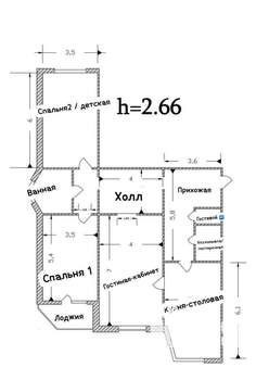 3-к квартира, на длительный срок, 130м2, 23/25 этаж