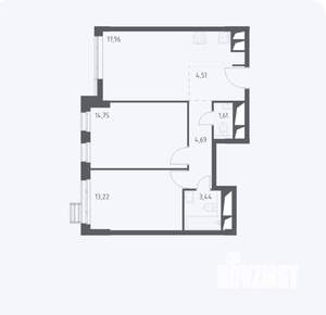2-к квартира, на длительный срок, 61м2, 25/31 этаж