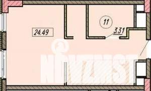 Студия квартира, на длительный срок, 25м2, 29/30 этаж