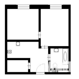 1-к квартира, на длительный срок, 34м2, 3/5 этаж
