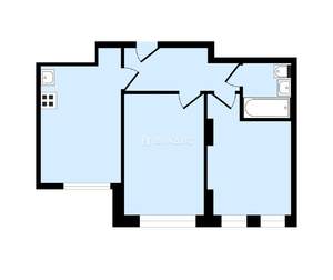 2-к квартира, на длительный срок, 50м2, 22/32 этаж