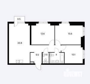3-к квартира, на длительный срок, 79м2, 9/34 этаж