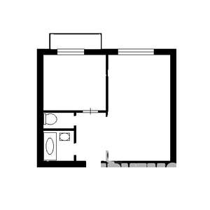 1-к квартира, на длительный срок, 42м2, 10/24 этаж