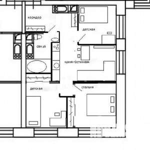 3-к квартира, на длительный срок, 45м2, 15/46 этаж