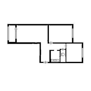 2-к квартира, на длительный срок, 59м2, 1/24 этаж